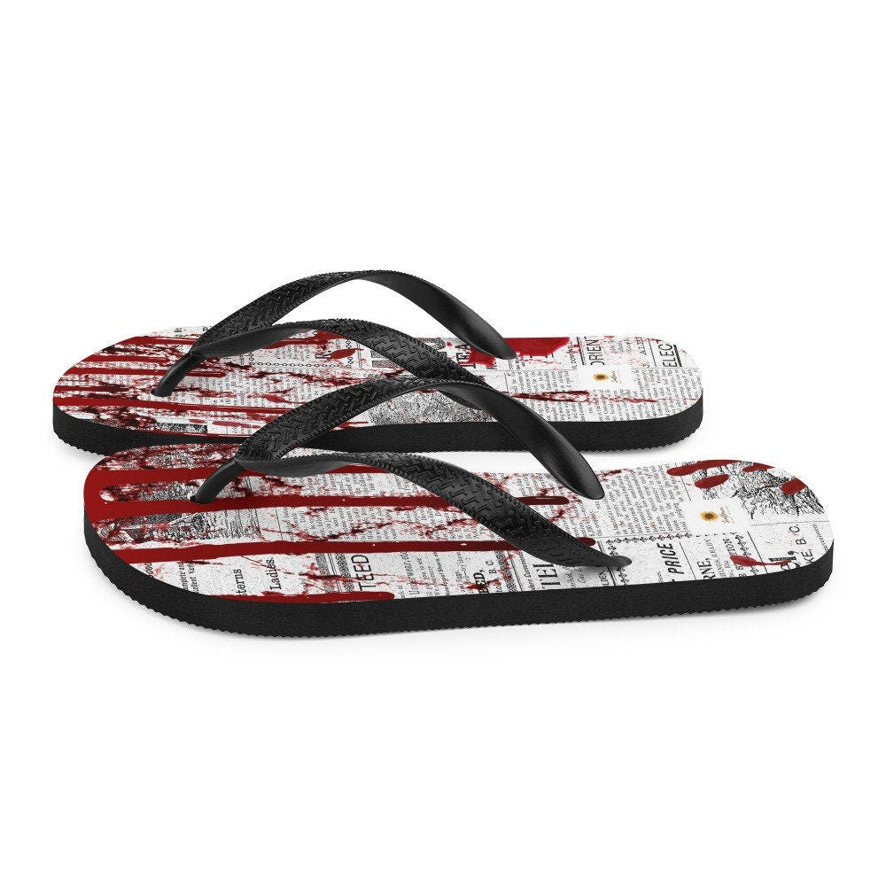 hippieartzone - Crime Scene Flip-Flops
