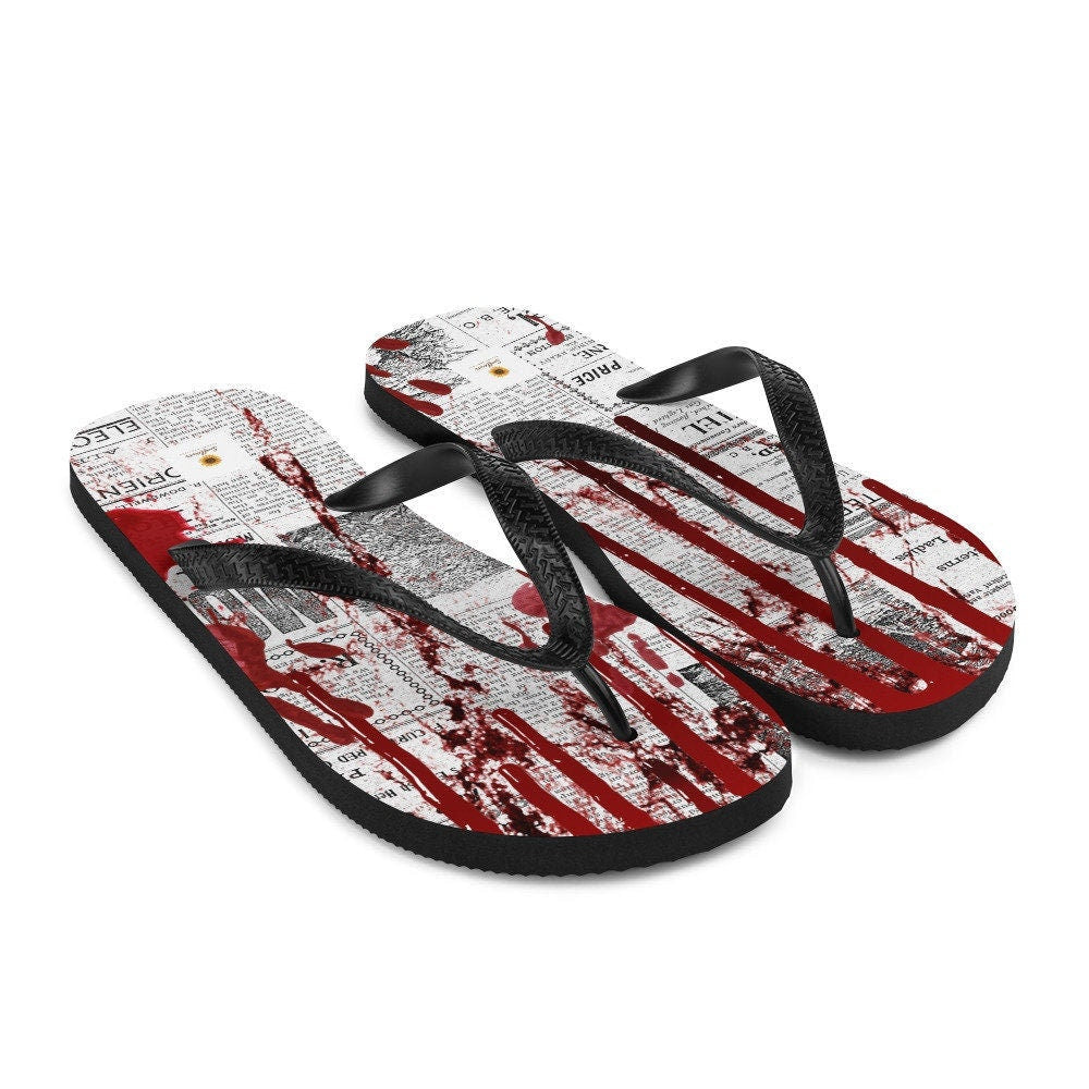 hippieartzone - Crime Scene Flip-Flops