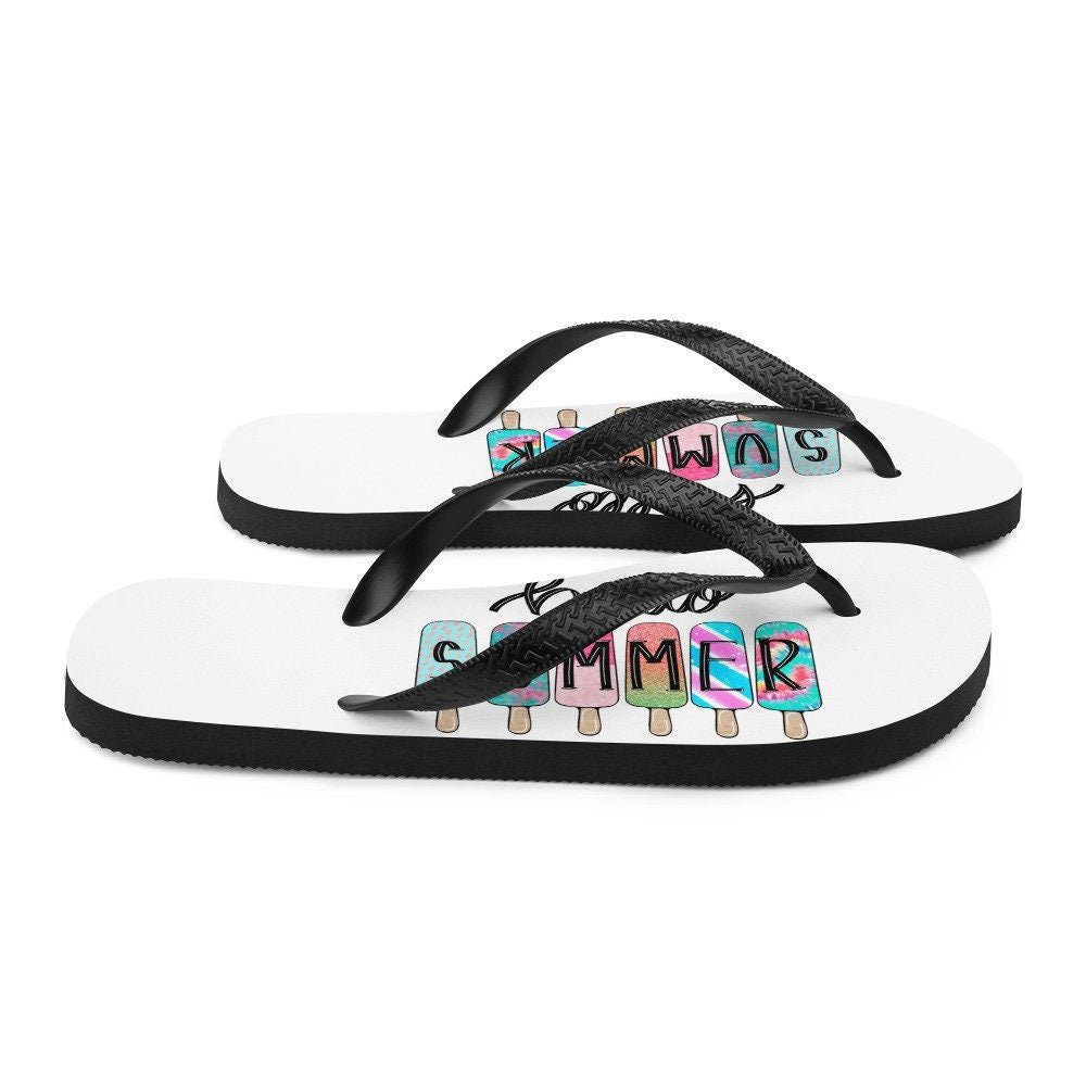hippieartzone - HELLO SUMMER Flip-Flops