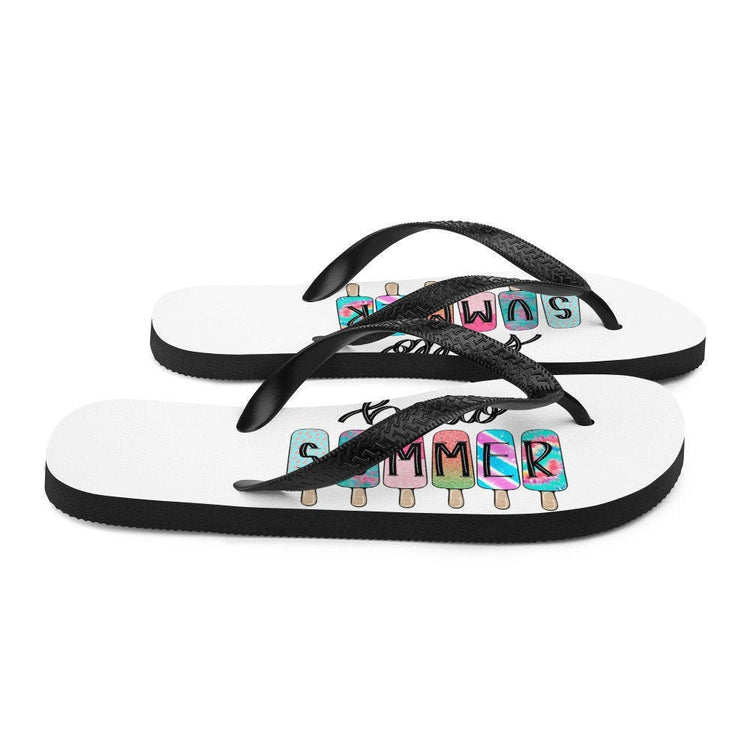 hippieartzone - HELLO SUMMER Flip-Flops