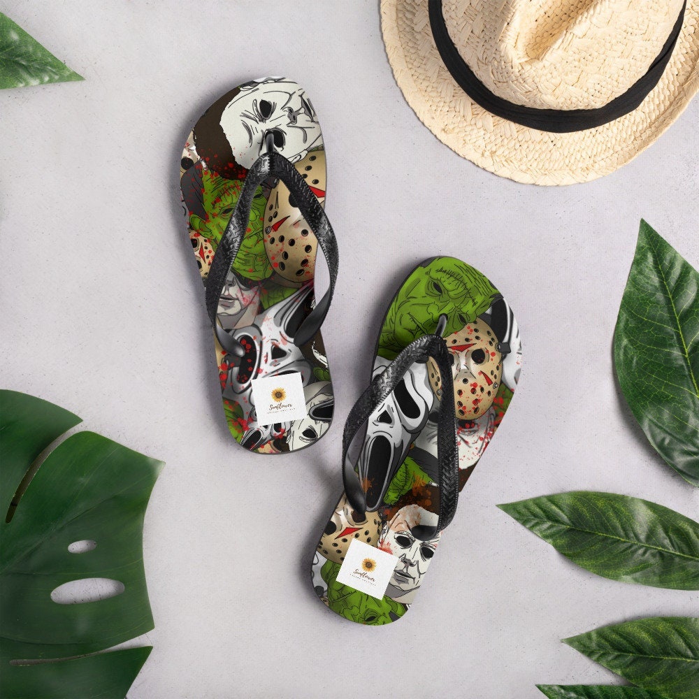 hippieartzone - Horror Movie Flip-Flops