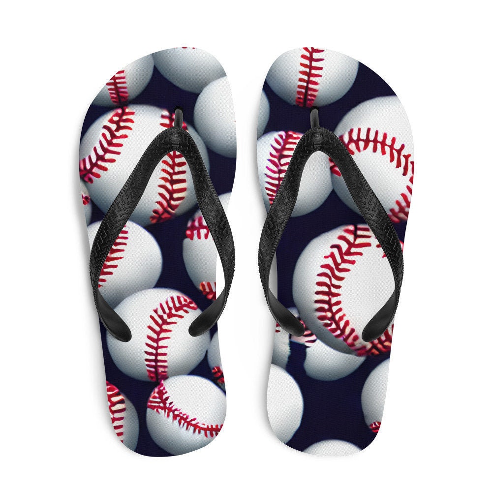 hippieartzone - Baseball Flip-Flops
