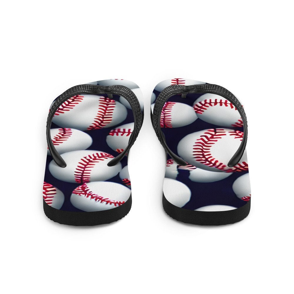 hippieartzone - Baseball Flip-Flops