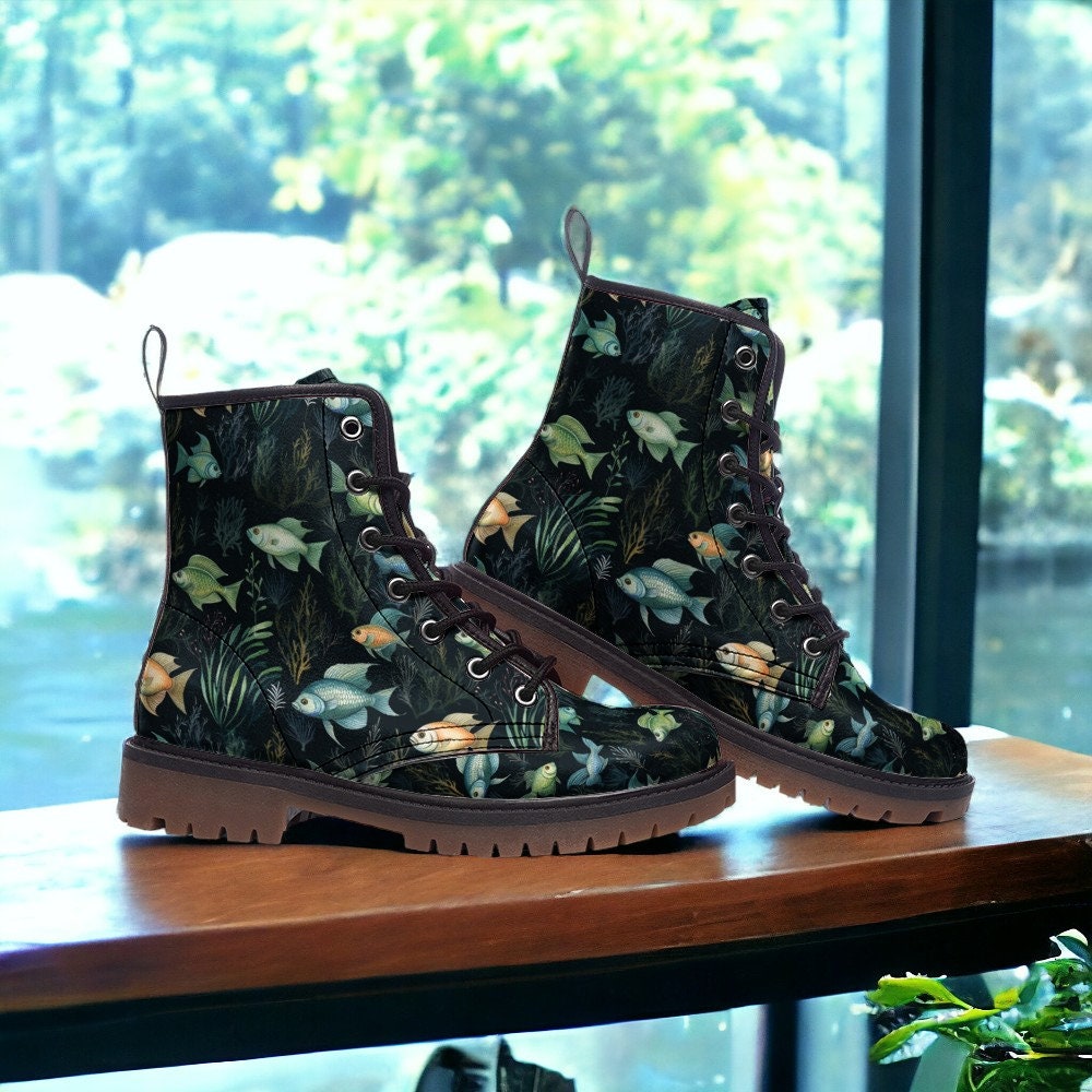 Hippie Art Zone - Mermaidcore Combat Boots