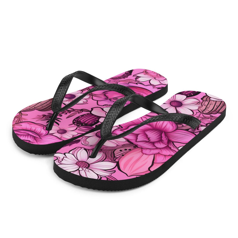 hippieartzone - Desert Pink Flip-Flops