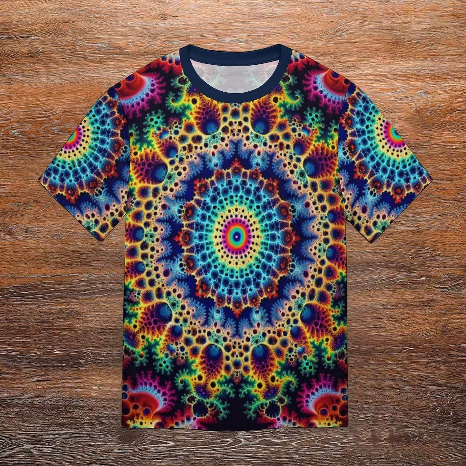 hippieartzone - Mandekgrot Art Shirt, Fractal T-Shirt for Sale by Swaggy Shirt on Etsy, Festival Clothing, Fun Trippy Shirt, Fractal Party Tee, Brother Gift