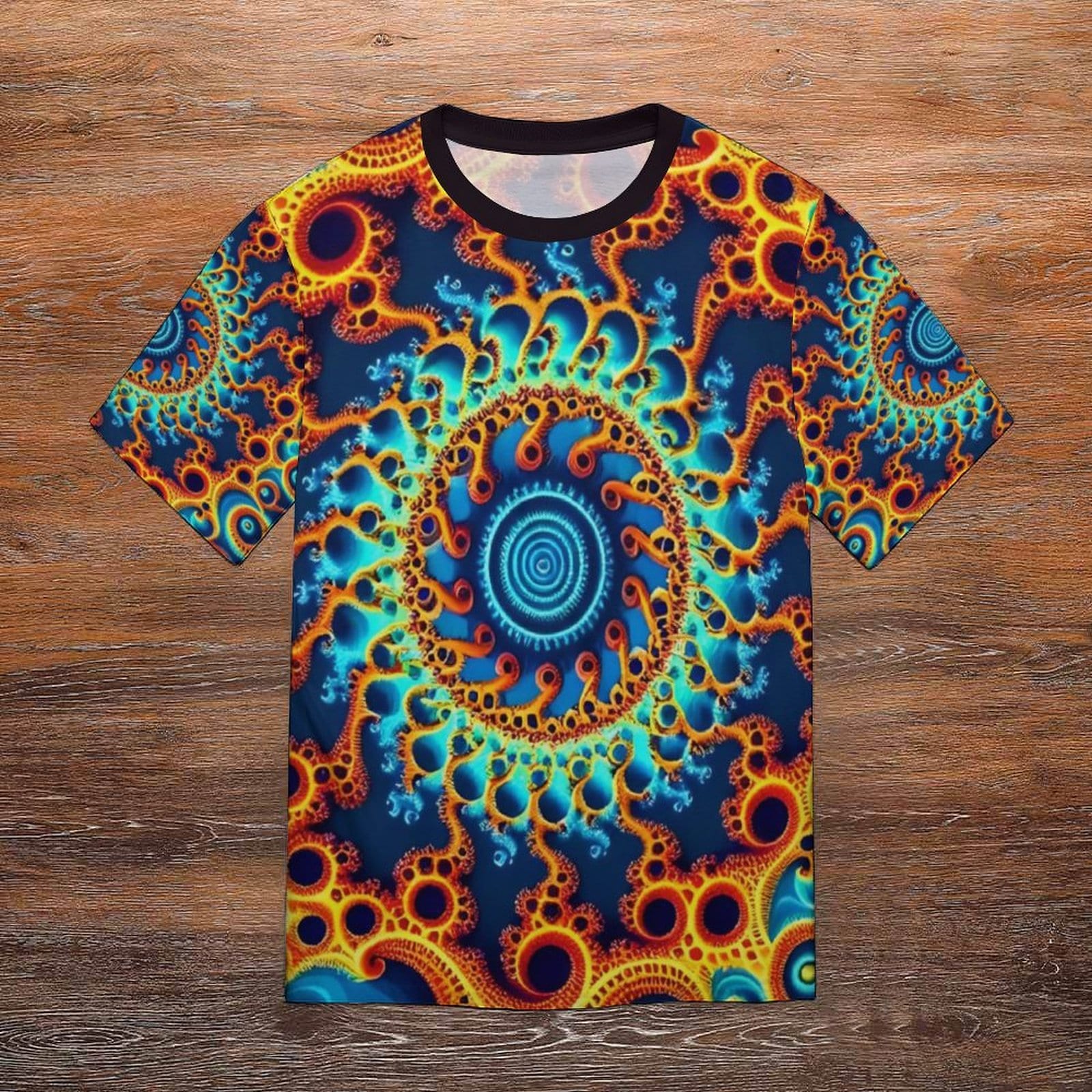hippieartzone - Funny Fractal Shirt for Sale by Swaggy Shirts on Etsy, Psychedelic T-Shirt, Mandala Set Shirts, Men's Festival Shirt, Fractal Party T-Shirt