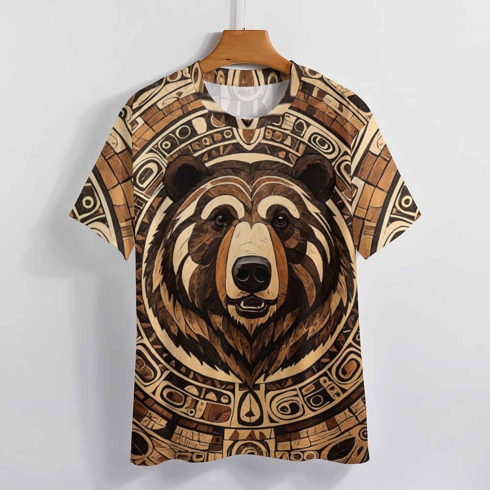 hippieartzone - Native Bear T-Shirt for Sale by Swaggy Shirt on Etsy, American Bear Shirt, Bear Spirit Animal T-Shirt, Bear Graphic Tee, Gift for Bear Lover