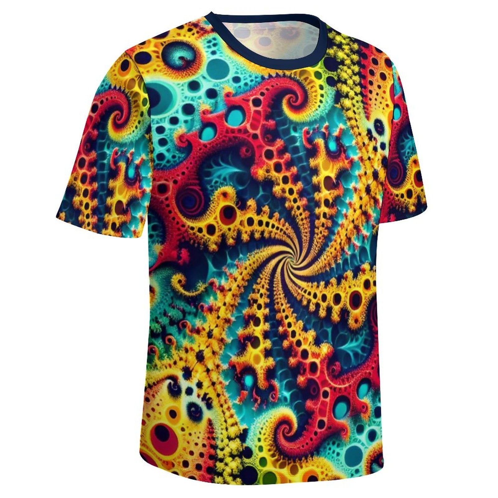 hippieartzone - Classic Fractal Shirt for Sale by Swaggy Shirts on Etsy, Funky Trippy Clothing, Psychedelic T-Shirt, Festival Apparel, Mandekgrot Shirt Gift
