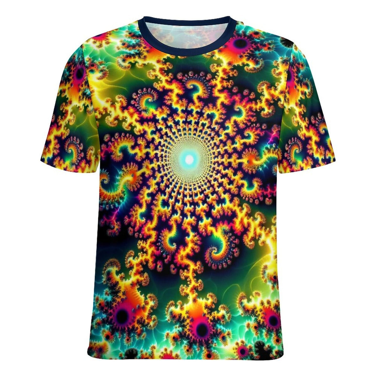 hippieartzone - Psychedelic T-Shirt, Fractal Shirt for Sale by Swaggy Shirt on Etsy, Mandekgrot Art Shirt, Festival Clothing, Fun Trippy Shirt, Gift for Him