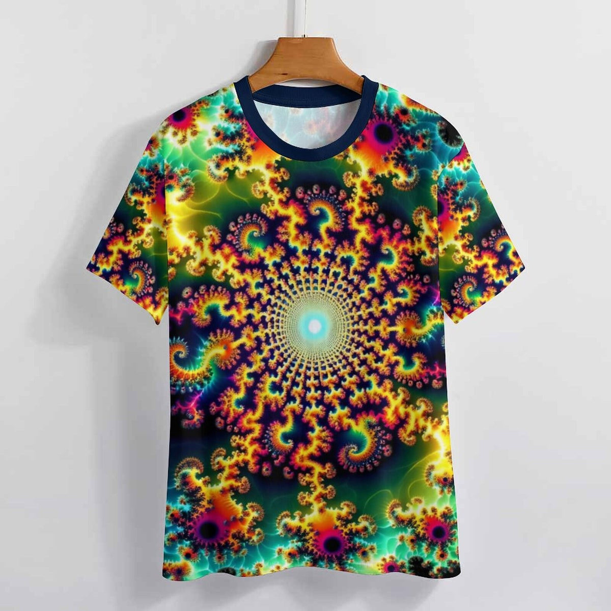 hippieartzone - Psychedelic T-Shirt, Fractal Shirt for Sale by Swaggy Shirt on Etsy, Mandekgrot Art Shirt, Festival Clothing, Fun Trippy Shirt, Gift for Him