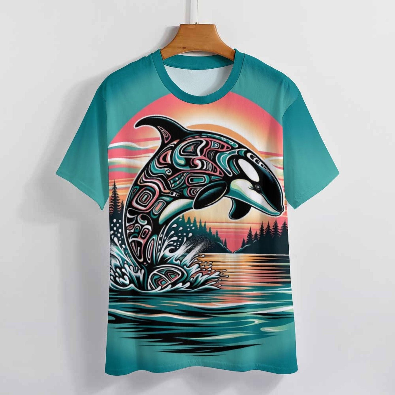 hippieartzone - Native Orca Whale T-Shirt for Sale by Swaggy Shirt on Etsy, First Nations Tee, Native American Shirt, Indigenous T-Shirt, Father's Day Gifts