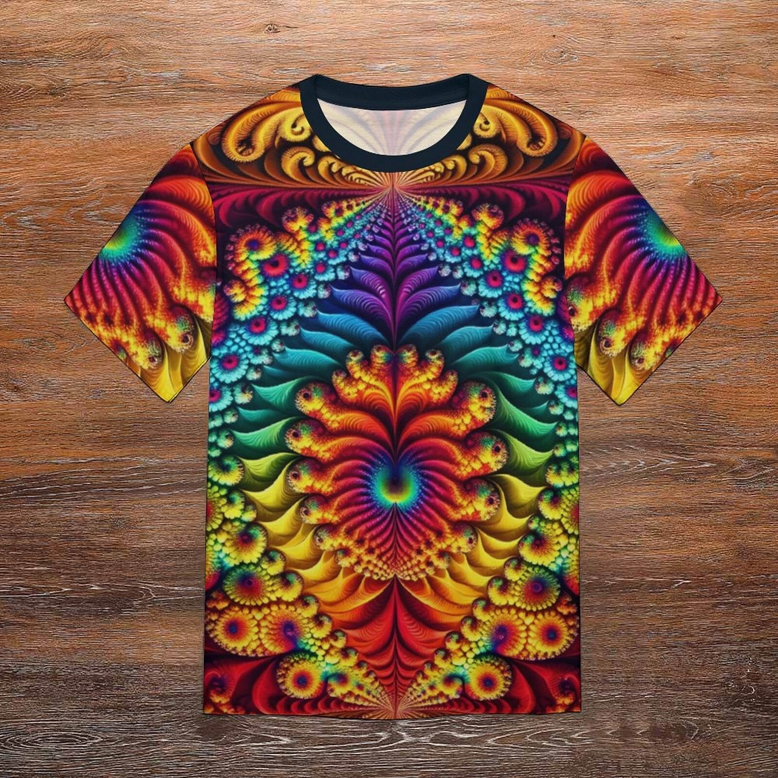 hippieartzone - Teens Fractal T-Shirt for Sale by Swaggy Shirts on Etsy, Mandekgrot Shirt, Cool Party Tee, Trippy Shirt, Psychedelic Art T-Shirt, Club Shirt
