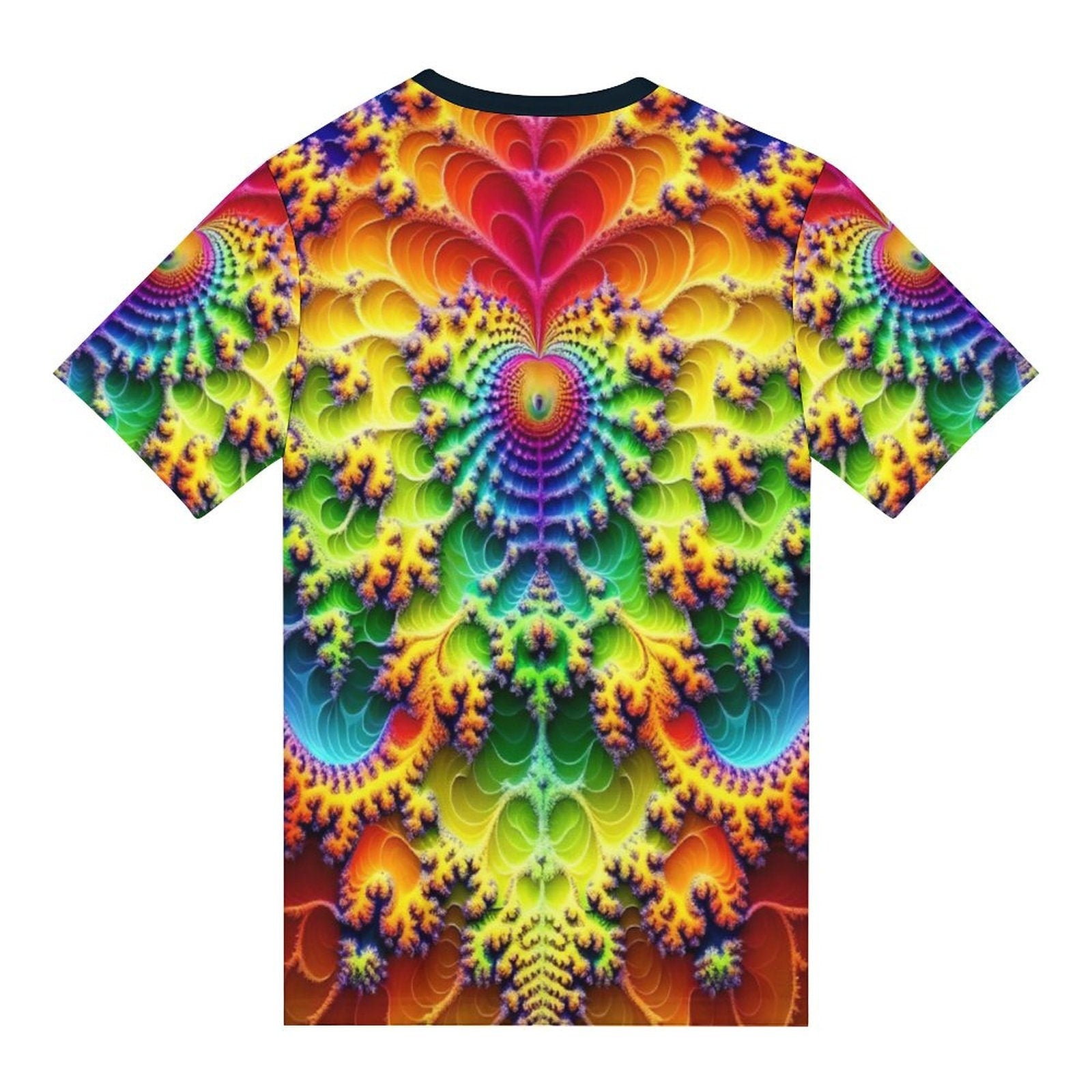hippieartzone - Heart Fractal Party T-Shirt for Sale by Swaggy Shirts on Etsy, Mandekgrot Set Shirt, Trippy Shirts, Men's Rave Clothing, Psychedelic T-Shirt
