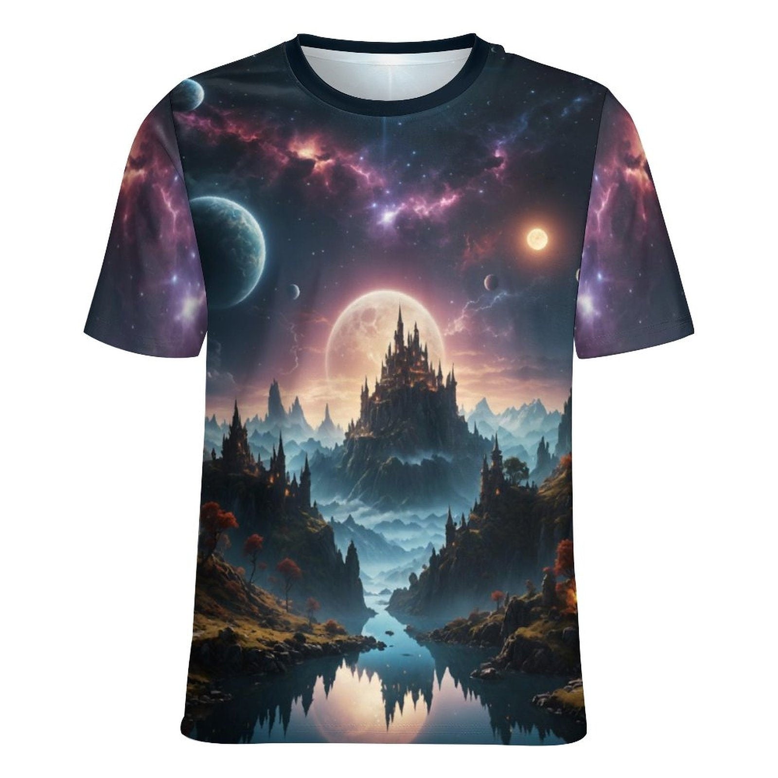 hippieartzone - Fantasy World T-Shirt , Nature Lover Shirt, Adventure T-Shirt, Traveler Shirt, Mountains Shirt, Gift for Him