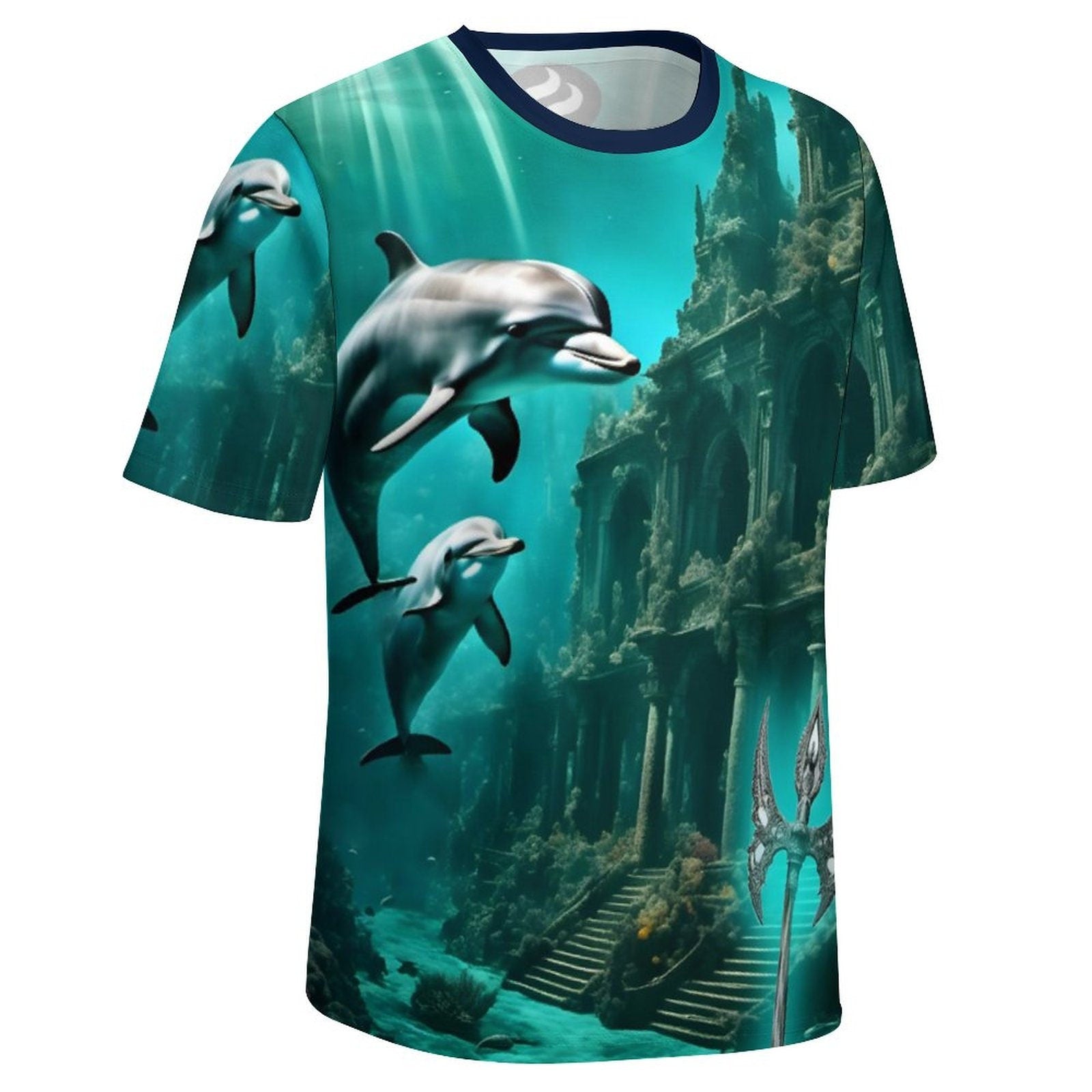 hippieartzone - Lost City of Atlantis T-Shirt , Men's Spiritual Shirt, Vintage Atlantis Travel T-Shirt, Aesthetic Clothing