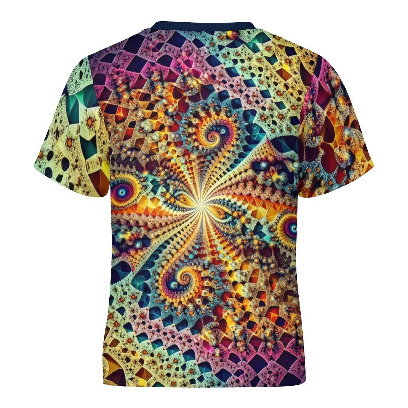 hippieartzone - Kids Fractal T-Shirt for Sale by Swaggy Shirts on Etsy, Festival Clothing, Mandekgrot T-Shirt, Psychedelic Tee, Trippy Shirt, Birthday Gift