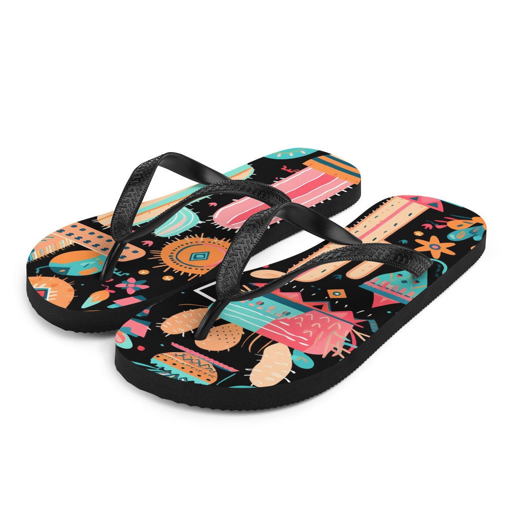 hippieartzone - Fun time Cactus Flip-Flops