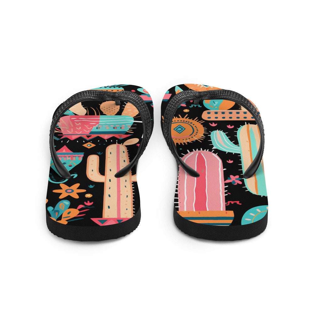 hippieartzone - Fun time Cactus Flip-Flops