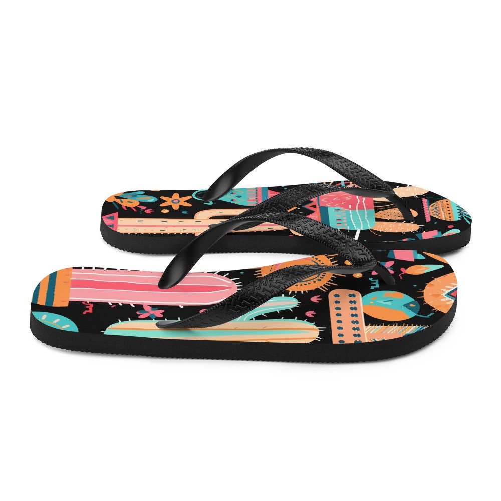 hippieartzone - Fun time Cactus Flip-Flops