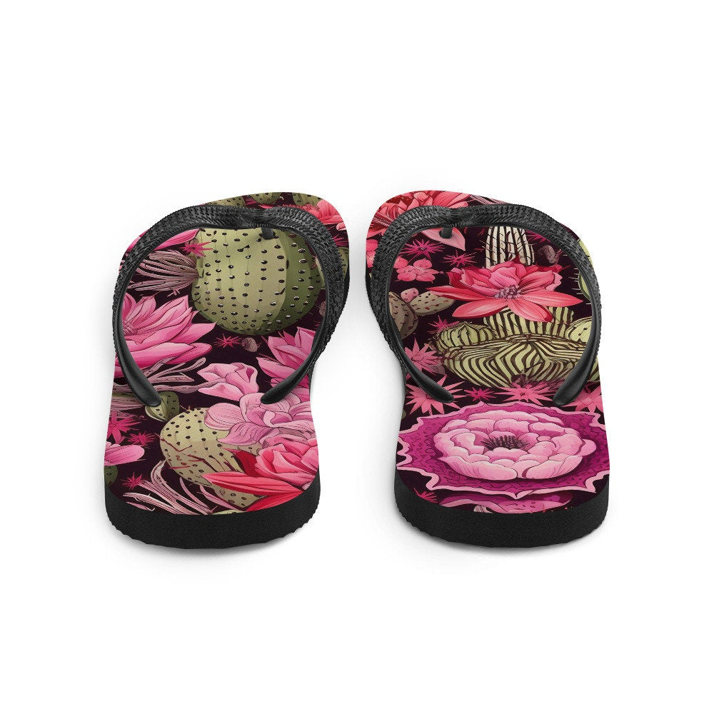 hippieartzone - Pink desert rose Cactus -Flops
