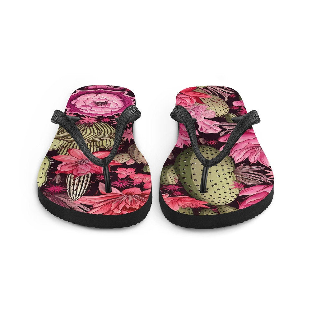 hippieartzone - Pink desert rose Cactus -Flops