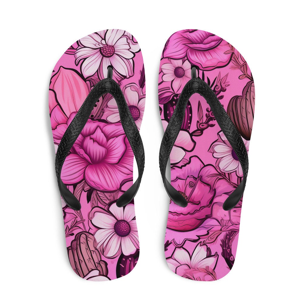 hippieartzone - Desert Pink Flip-Flops