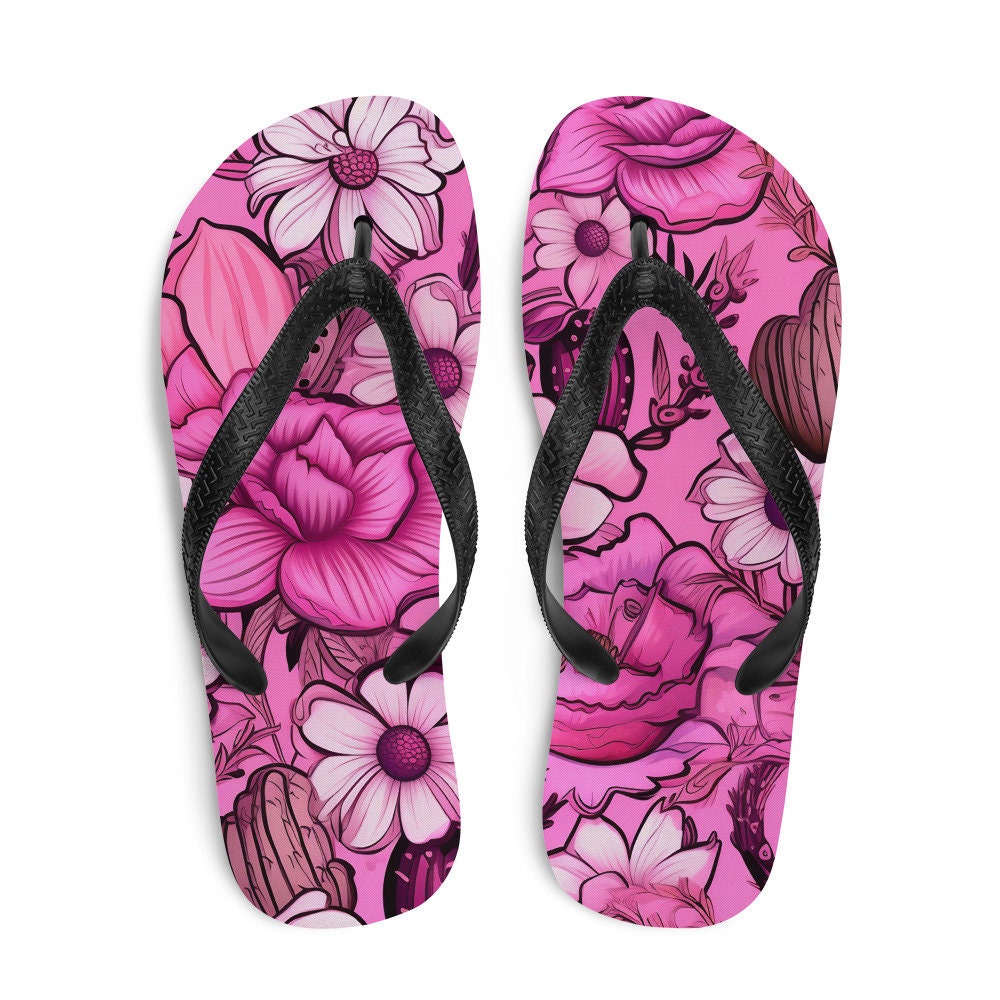 hippieartzone - Desert Pink Flip-Flops