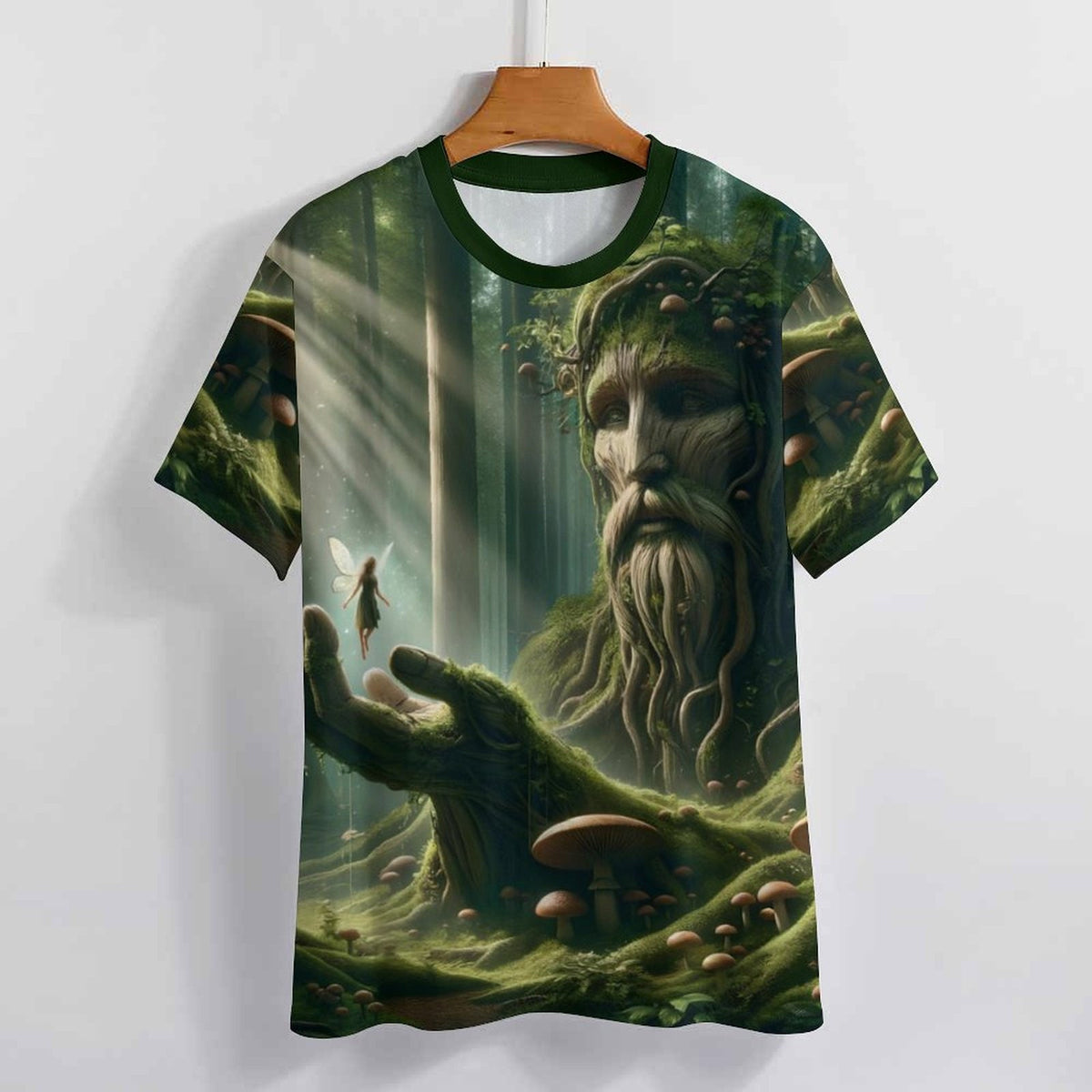 hippieartzone - Fairy T-Shirt Shirts Vintage Fairy Shirt, Fairy Mushrooms T-Shirt, Fairy Fantasy Shirt, Fairy Magical Shirt Gift