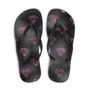 hippieartzone - Hot Pink Diamonds Flip-Flops