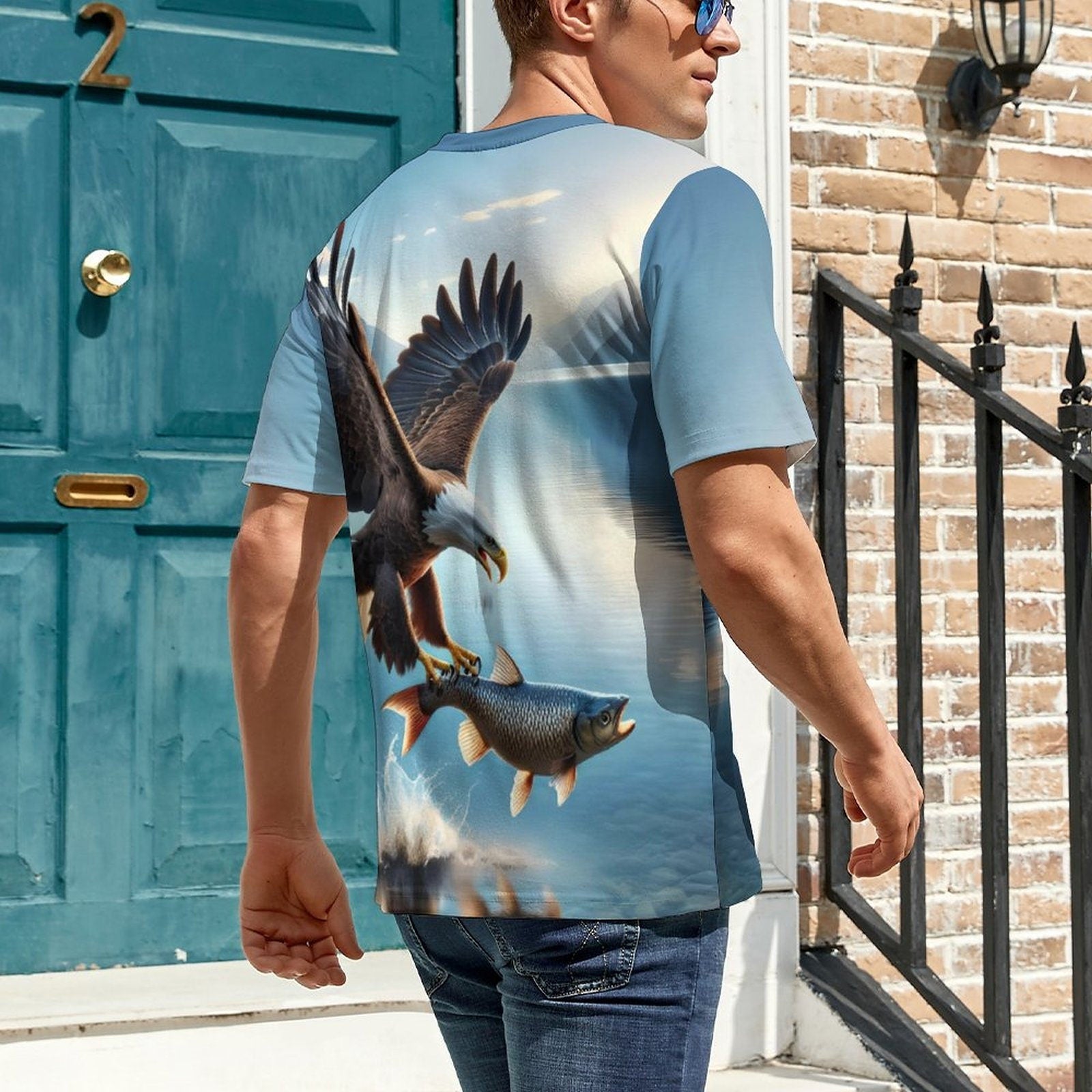 hippieartzone - Spirit Eagle T-Shirt for Sale by Swaggy Shirts on Etsy, Animal Lover Shirt, Eagle Graphic T-Shirt, Eagle Spirit Animal Tee, Mens Eagle Shirt