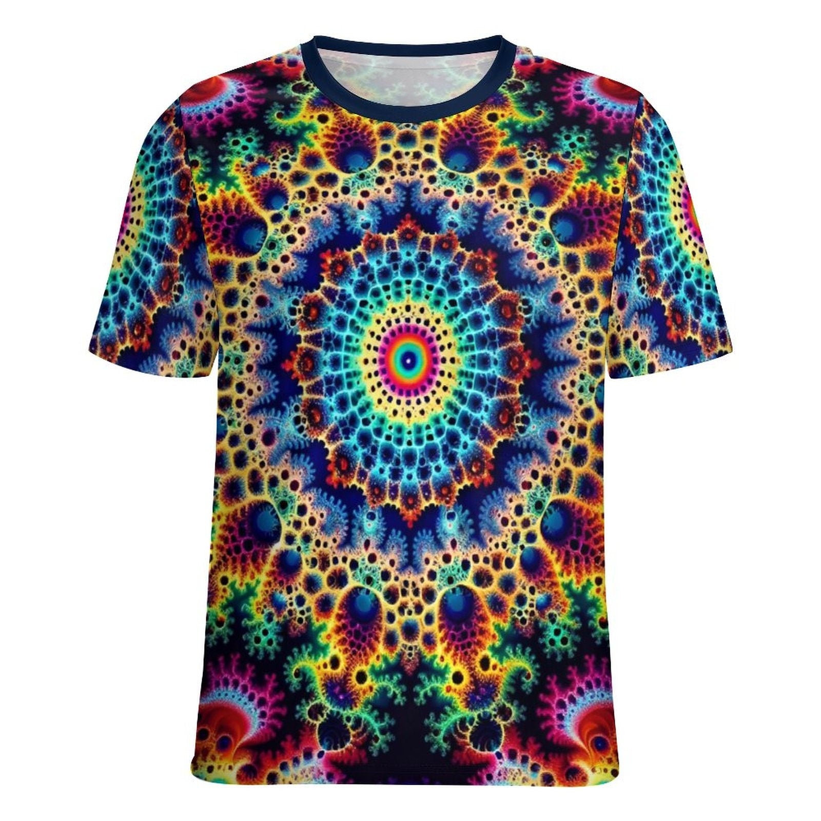 hippieartzone - Mandekgrot Art Shirt, Fractal T-Shirt for Sale by Swaggy Shirt on Etsy, Festival Clothing, Fun Trippy Shirt, Fractal Party Tee, Brother Gift