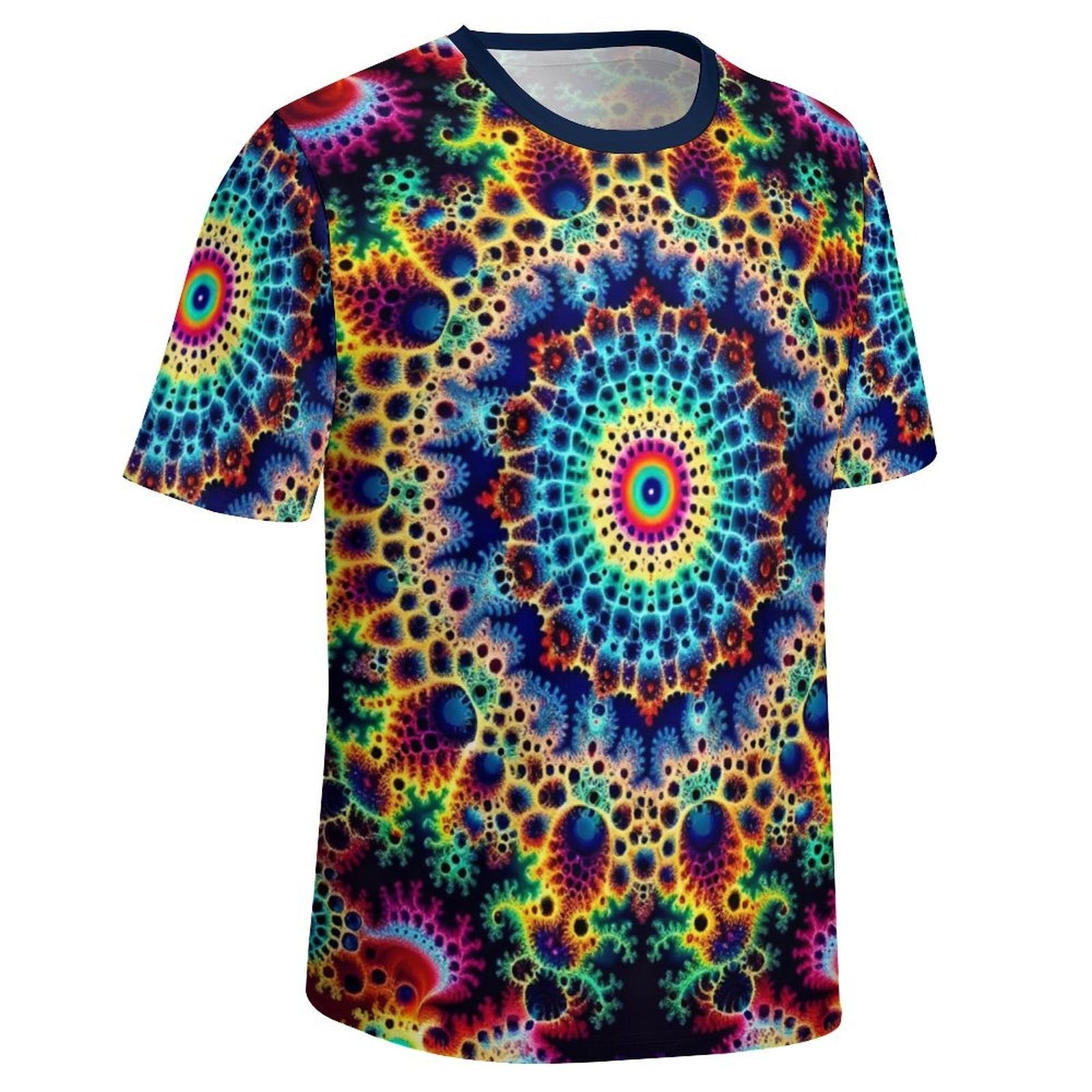 hippieartzone - Mandekgrot Art Shirt, Fractal T-Shirt for Sale by Swaggy Shirt on Etsy, Festival Clothing, Fun Trippy Shirt, Fractal Party Tee, Brother Gift