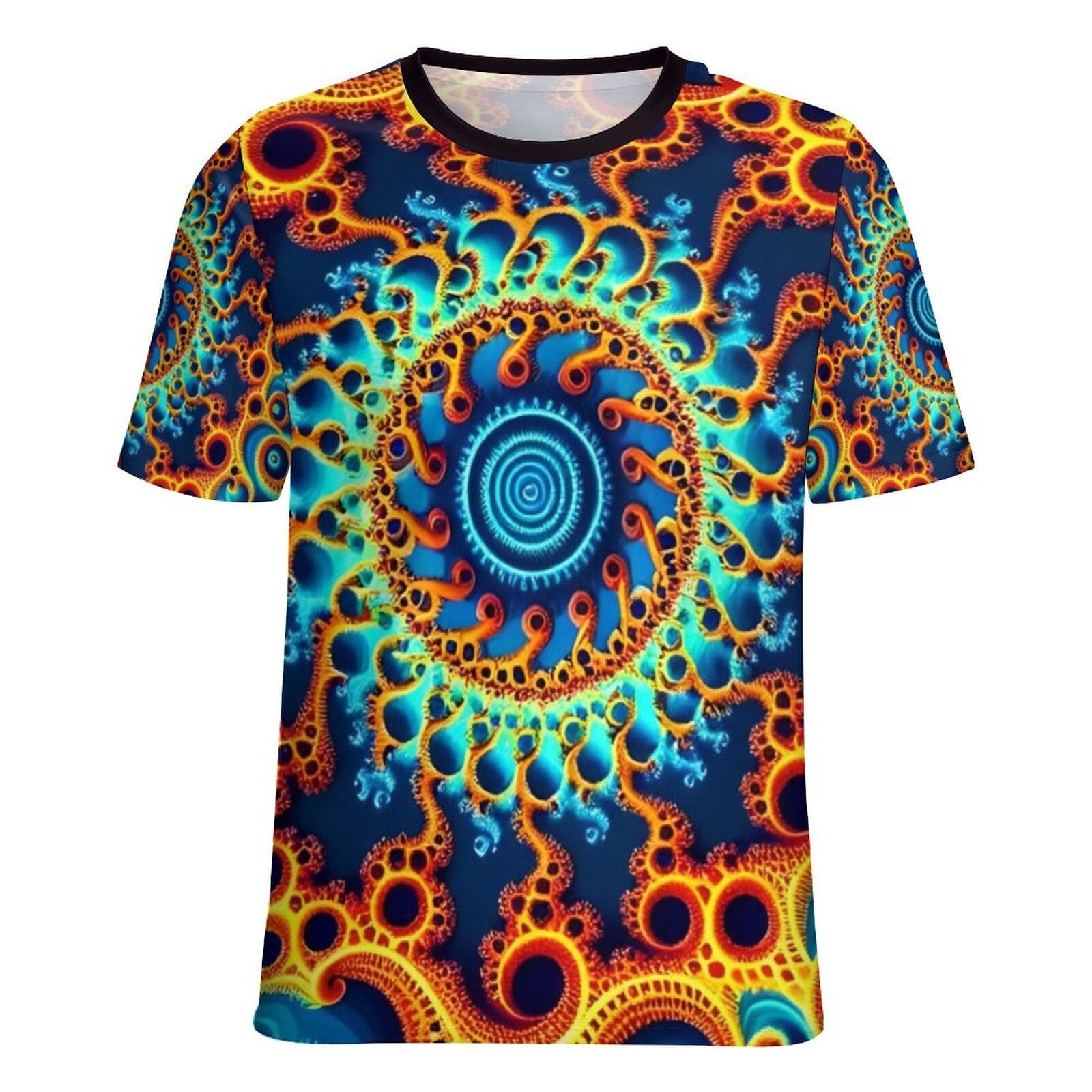 hippieartzone - Funny Fractal Shirt for Sale by Swaggy Shirts on Etsy, Psychedelic T-Shirt, Mandala Set Shirts, Men's Festival Shirt, Fractal Party T-Shirt