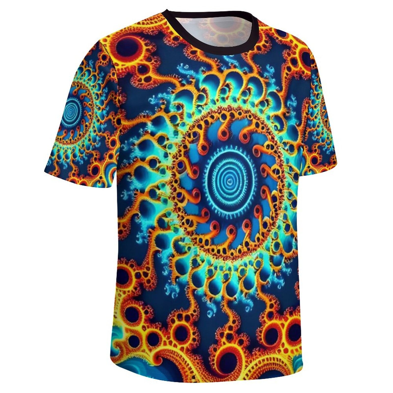 hippieartzone - Funny Fractal Shirt for Sale by Swaggy Shirts on Etsy, Psychedelic T-Shirt, Mandala Set Shirts, Men's Festival Shirt, Fractal Party T-Shirt