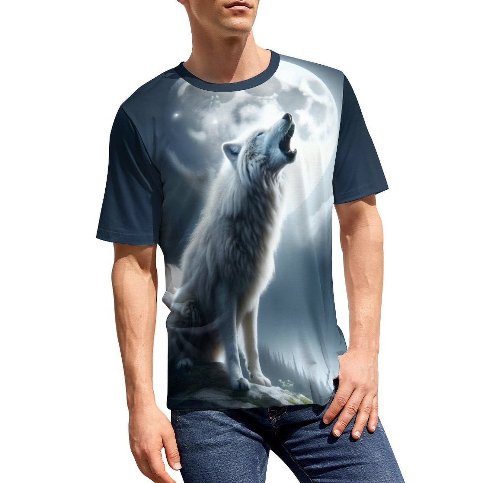 hippieartzone - Spirit Wolf T-Shirt for Sale by Swaggy Shirts on Etsy, Animal Lover Shirt, Wolf Graphics T-Shirt, Wolf Spirit Animal Tee, Wolf Lovers Gifts