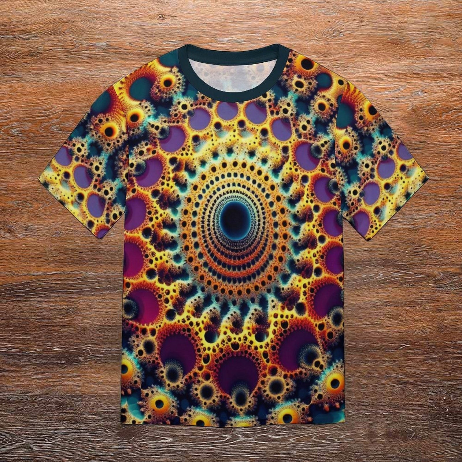 hippieartzone - Optical Illusion T-Shirt, Fractal Shirt for Sale by Swaggy Shirts on Etsy, Festival Clothing, Men's Psychedelic T-Shirt, Gift for Brother