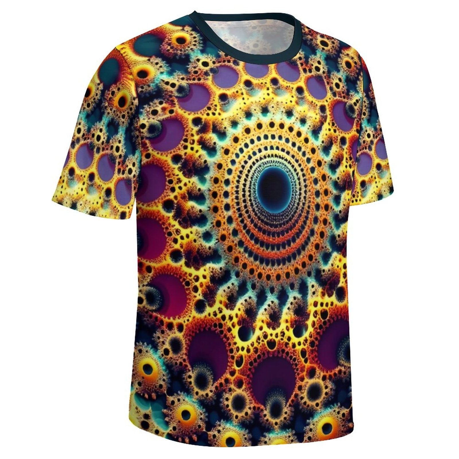 hippieartzone - Optical Illusion T-Shirt, Fractal Shirt for Sale by Swaggy Shirts on Etsy, Festival Clothing, Men's Psychedelic T-Shirt, Gift for Brother