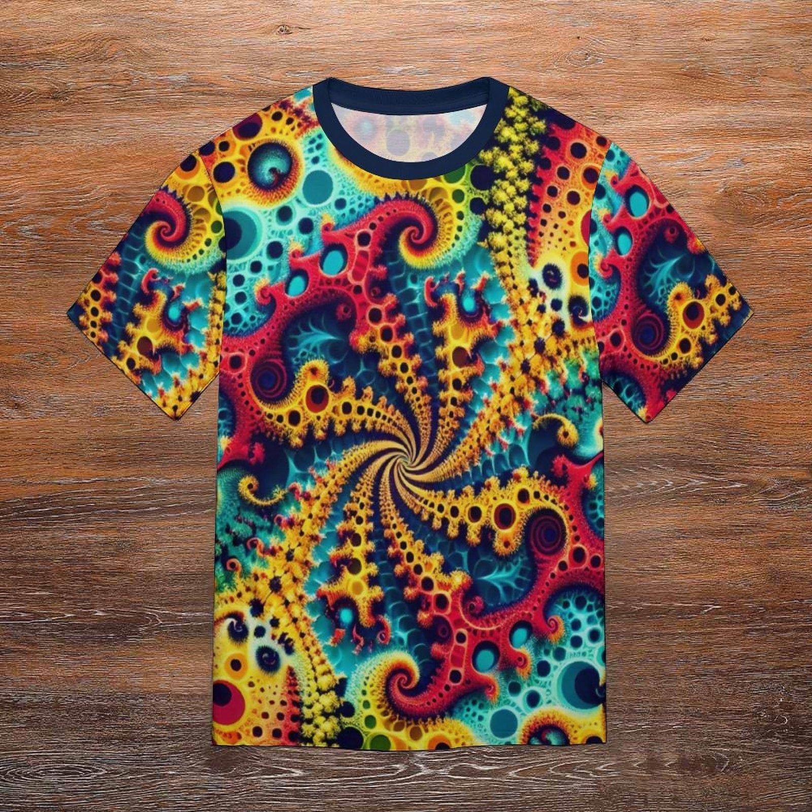 hippieartzone - Classic Fractal Shirt for Sale by Swaggy Shirts on Etsy, Funky Trippy Clothing, Psychedelic T-Shirt, Festival Apparel, Mandekgrot Shirt Gift