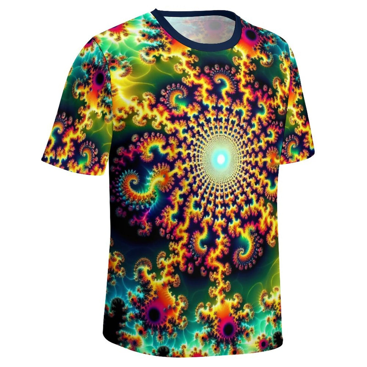 hippieartzone - Psychedelic T-Shirt, Fractal Shirt for Sale by Swaggy Shirt on Etsy, Mandekgrot Art Shirt, Festival Clothing, Fun Trippy Shirt, Gift for Him