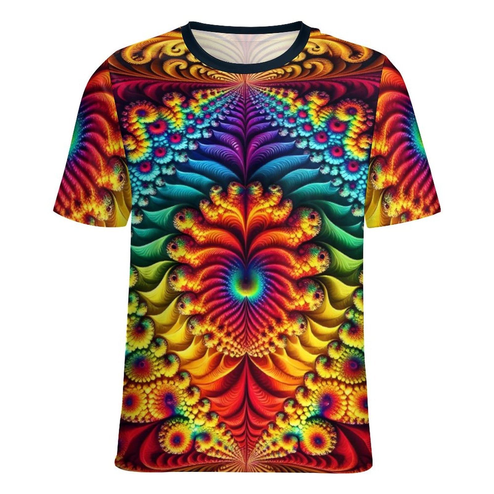 hippieartzone - Teens Fractal T-Shirt for Sale by Swaggy Shirts on Etsy, Mandekgrot Shirt, Cool Party Tee, Trippy Shirt, Psychedelic Art T-Shirt, Club Shirt