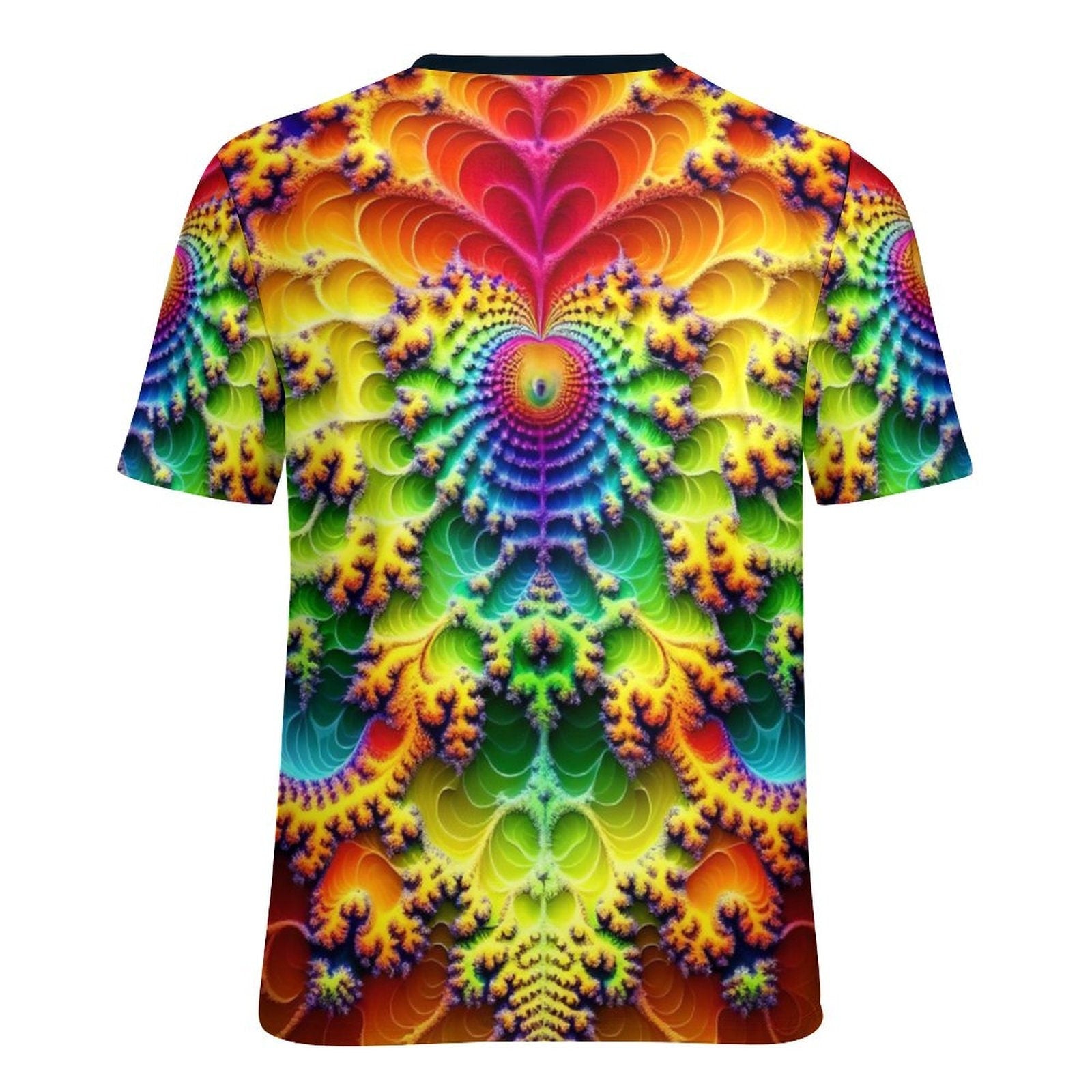 hippieartzone - Heart Fractal Party T-Shirt for Sale by Swaggy Shirts on Etsy, Mandekgrot Set Shirt, Trippy Shirts, Men's Rave Clothing, Psychedelic T-Shirt