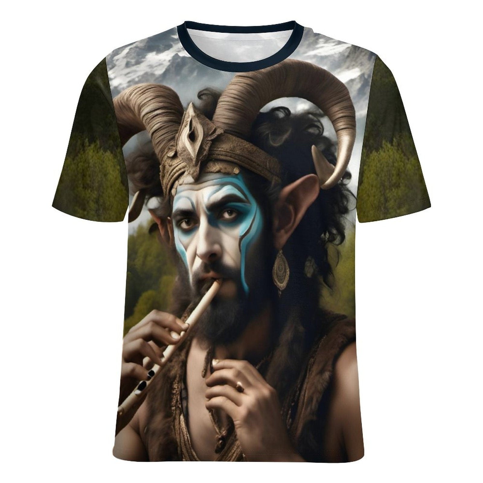 hippieartzone - Pan God T-Shirt For Sale by Swaggy Shirts Spiritual Clothing, Forest God Shirt, Wiccan God Tee, The God Pan Shirt, Gift For Brother