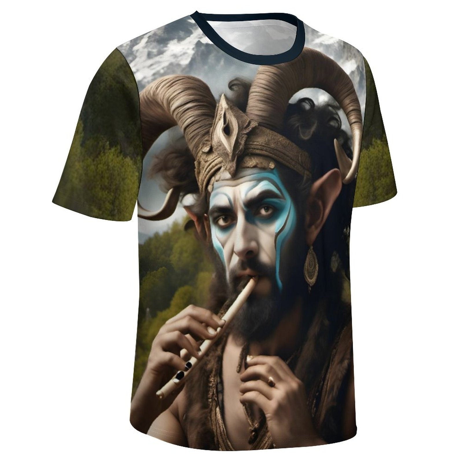 hippieartzone - Pan God T-Shirt For Sale by Swaggy Shirts Spiritual Clothing, Forest God Shirt, Wiccan God Tee, The God Pan Shirt, Gift For Brother