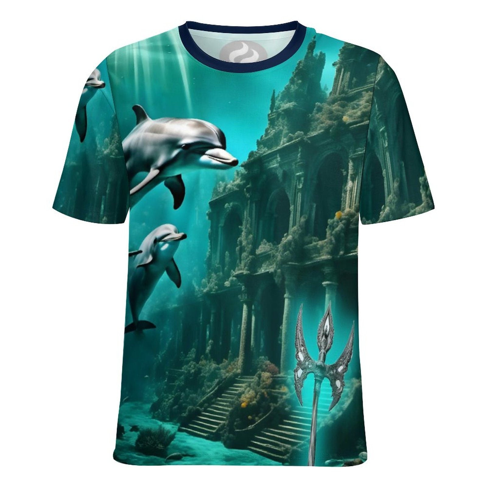 hippieartzone - Lost City of Atlantis T-Shirt , Men's Spiritual Shirt, Vintage Atlantis Travel T-Shirt, Aesthetic Clothing