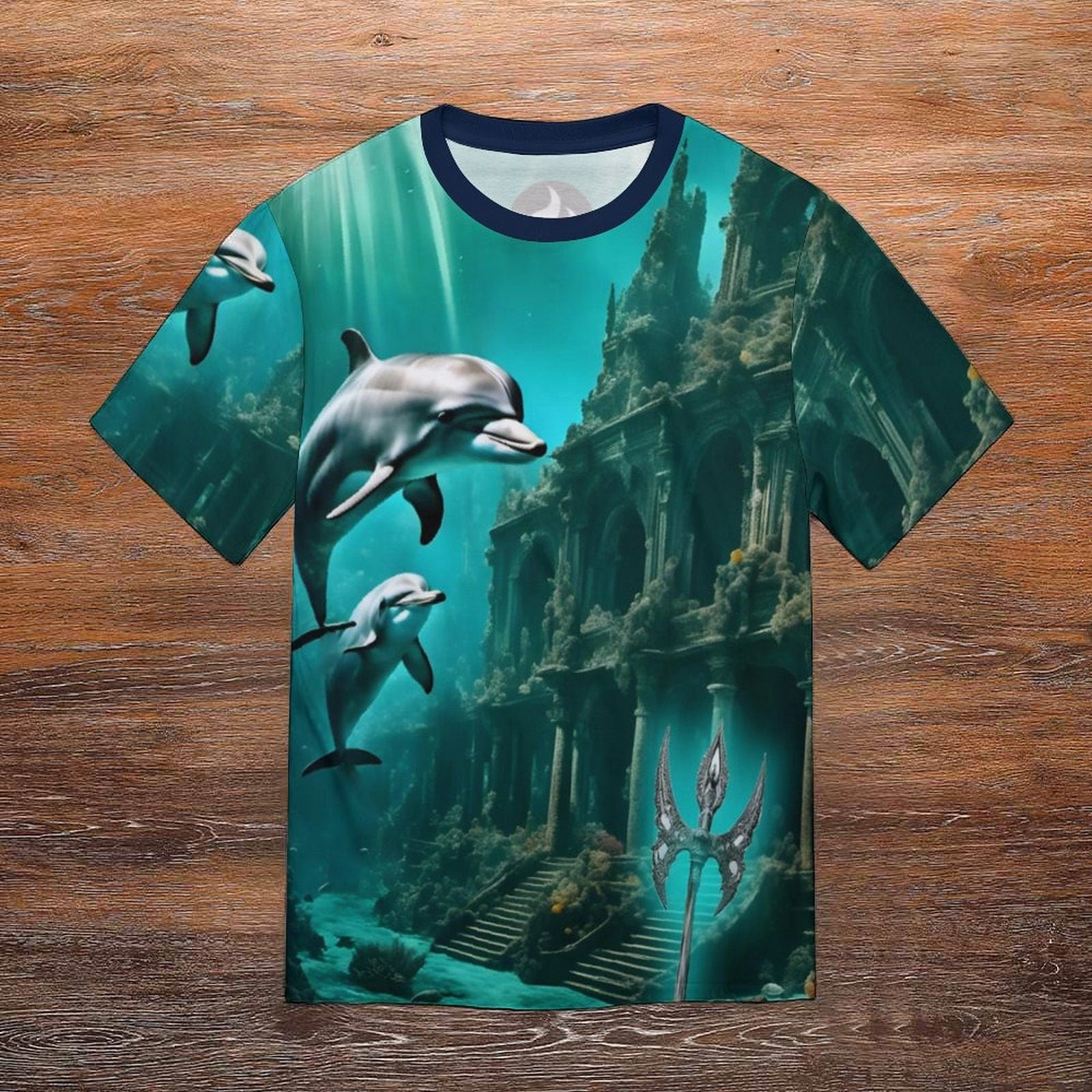 hippieartzone - Lost City of Atlantis T-Shirt , Men's Spiritual Shirt, Vintage Atlantis Travel T-Shirt, Aesthetic Clothing