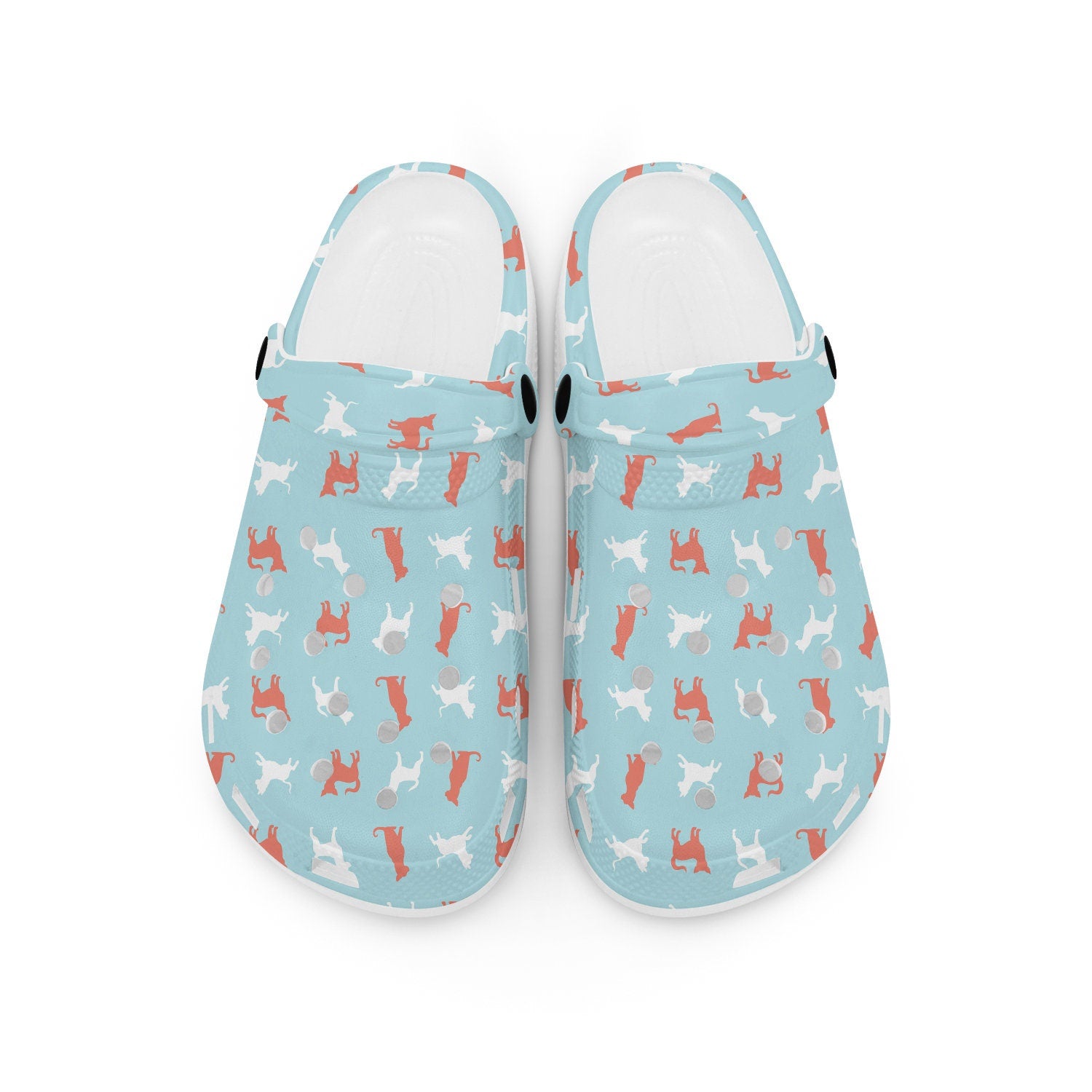 hippieartzone - Chihuahua Blue Clogs for Men and Women 