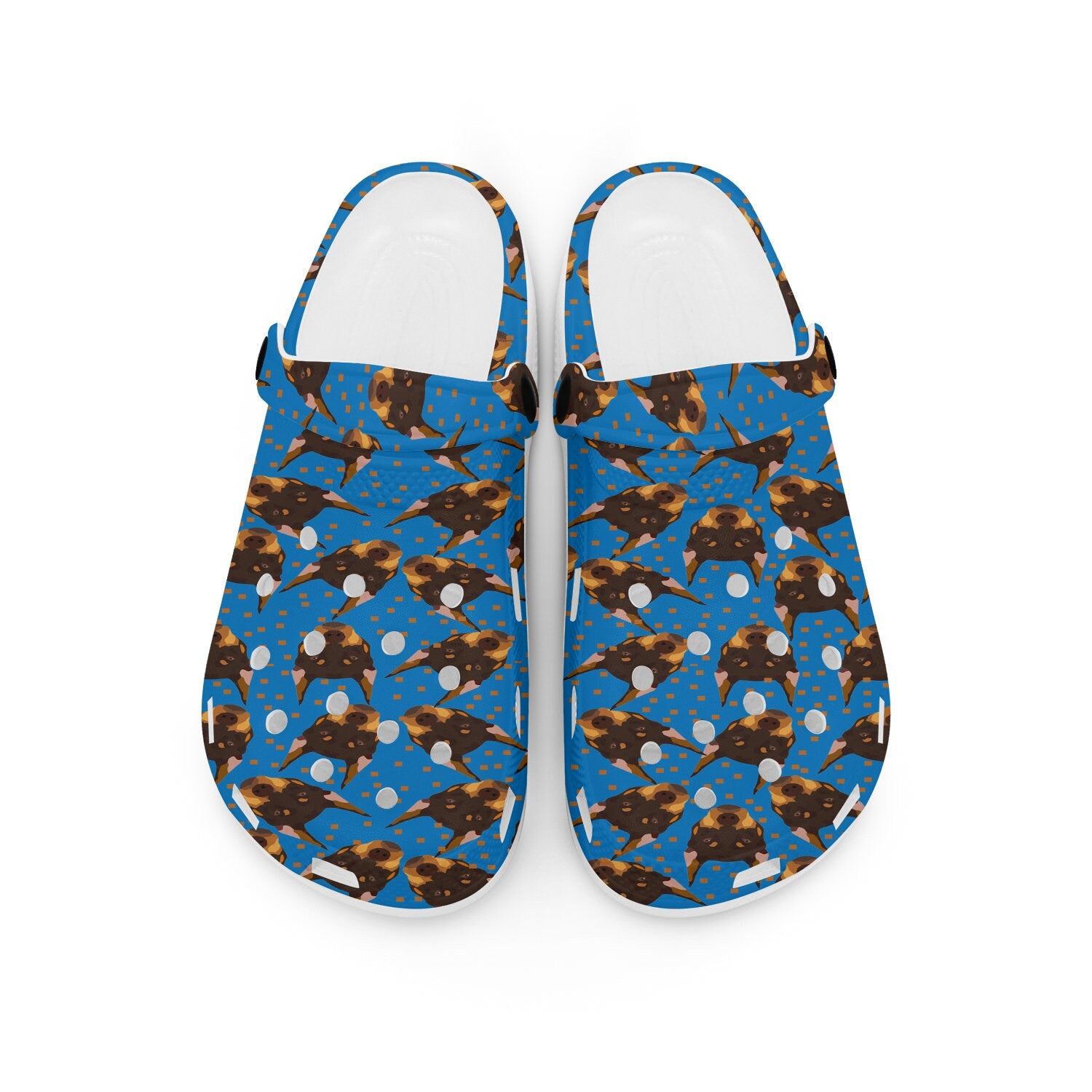 hippieartzone - Doberman Pinscher Heads Dog Clogs for Men and Women 