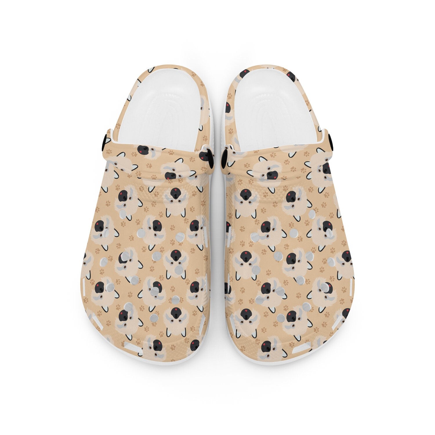 hippieartzone - Keeshond Dog Clogs for Men and Women 
