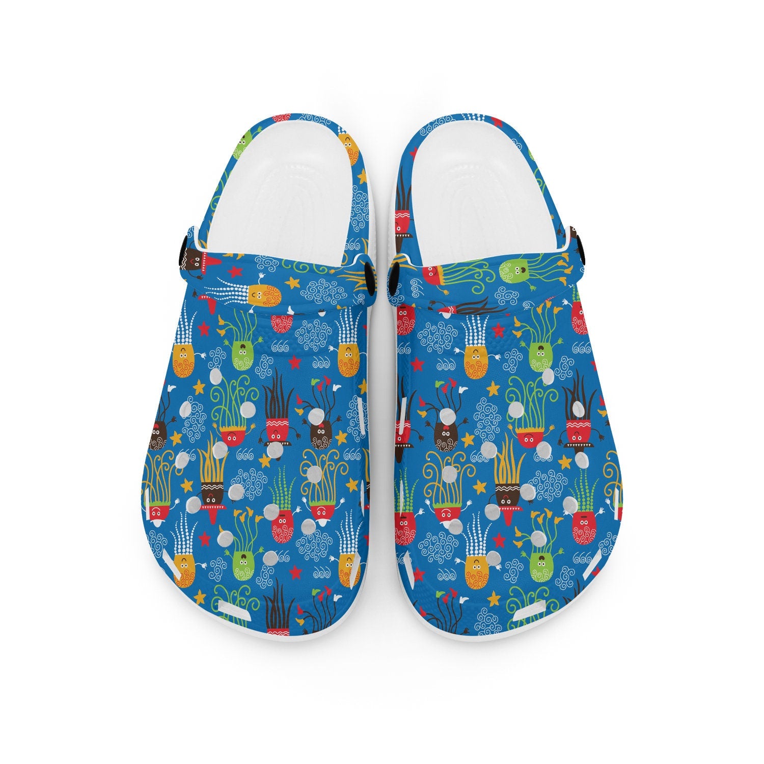 hippieartzone - Colorful Octopus Clogs for Men and Women 